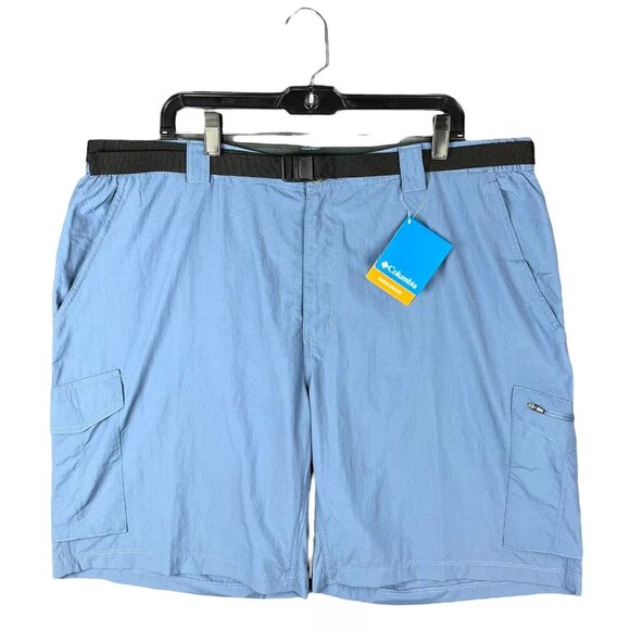 Columbia Mens Cargo Shorts Size 42-44 Blue UPF 50 Sun Protection Adjustable - Picture 11 of 11
